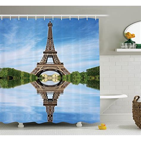 Eiffel Tower Shower Curtain, Paris bathroom decor. . Eiffel tower shower curtain